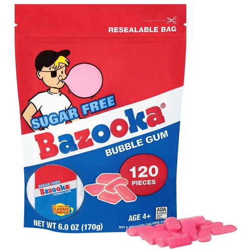Bazooka sugar free bubble gum - bubble,