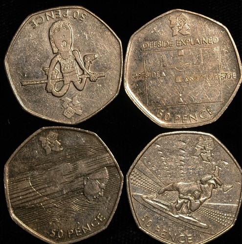 Olympic fifty pence 50p - 50p, 2011