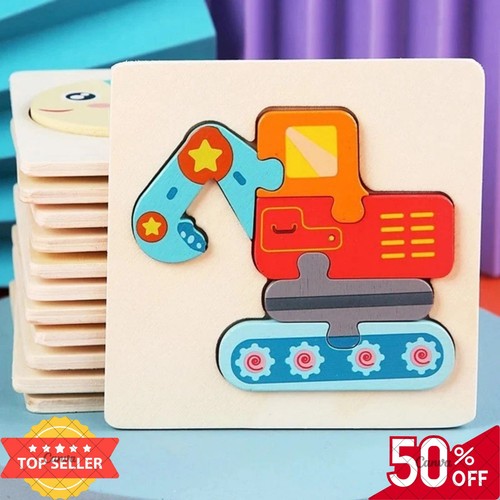 Kids wooden animal puzzle - kids,