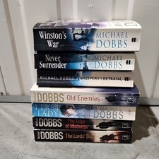 7x Michael Dobbs Paperback Book Lot War Surrender Madness Lady