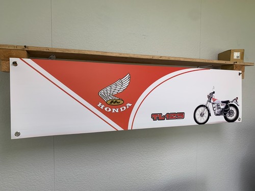 Honda tl125 banner motorcycle - banner,