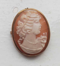 Antique Victorian Silver Cameo