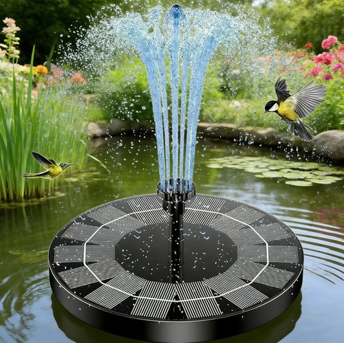 Solar power bird bath - bird,