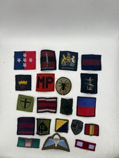 Various Military Cloth Badges / Sew on Patches - job lot 20 - Used (B11)