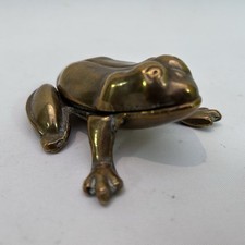 Vintage Brass Frog Shaped