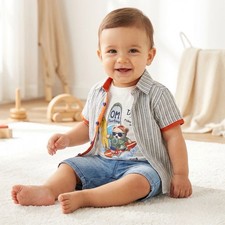 3 Piece Boys Short Set