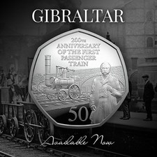2025 gibraltar 50p coin 200 - gibraltar,