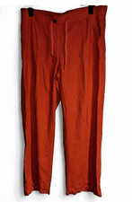 Women's Orange Linen Trousers