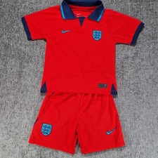 Nike England Football Kit Red Away, P2P 15"  Aprox 9-10 Years