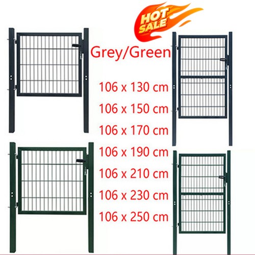 Metal steel garden fence - 2d,