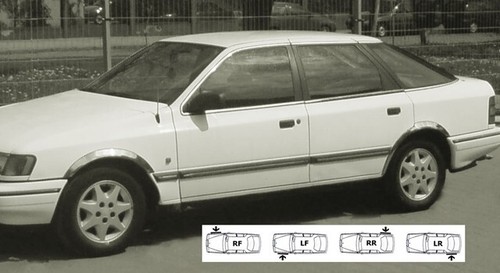 Chrome wheel arch - chrome,