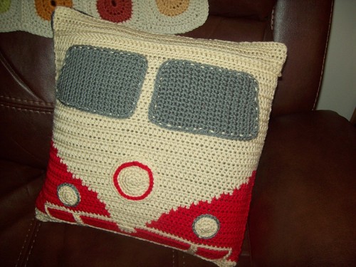 Handmade crochet camper - crochet, vw