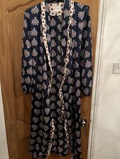 NEXT Blue Kaftan/Kimono Dressing Gown Size Mediun