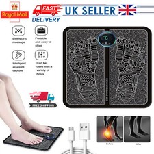 EMS Foot LED Massager Mat Electric Pad Blood Muscle Circulation Relief Pain USB