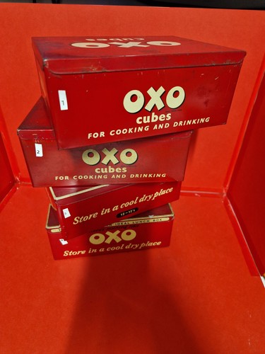 Vintage oxo tin advertising - vintage,