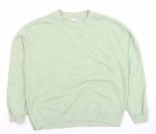 Monki Women Green Cotton Crew