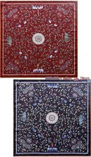 Reversible Wool Silk Scarf in