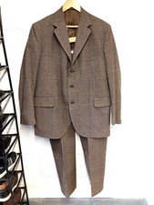 Vintage Guards brown thornproof tweed suit 42R/36W/30L