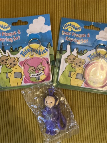 Vintage teletubbies key rings - key,
