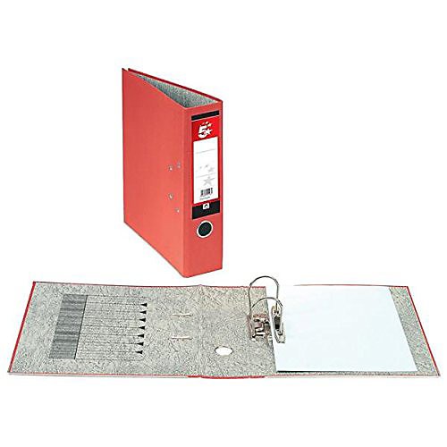 Star lever arch files - 5, red
