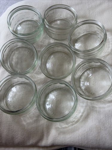 Eight used individual glass - used,