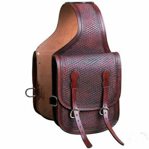Western leather horse saddle - leather,