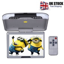 13" LCD TFT Car Ceiling Flip Down Overhead Roof Mount Wide Screen Monitor Gray