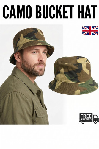 Camouflage bucket hat army - camouflage,