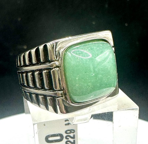 Mens green ring - , emerald