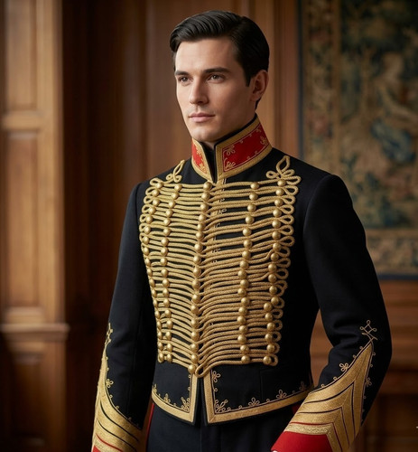 Men black hussar military - hussar,