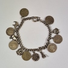 Vintage Silver Charm Bracelet