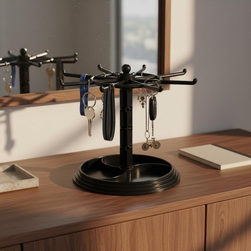 Rotating keychain stand - rotating,