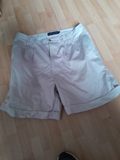 Men's Beige Chino Shorts Cotton Traders  34 W Vgc Spare Button