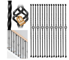 16 Pack Iron Balusters for