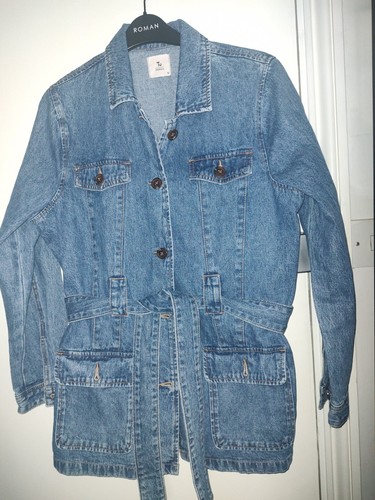 Cotton denim washed pockets - denim,