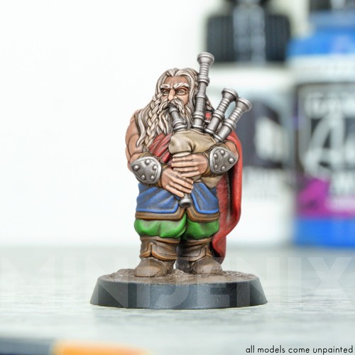 Dwarf bard bagpiper vae - bagpiper, ||
