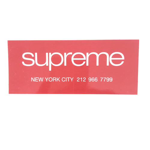 Supreme new york logo sticker - supreme,