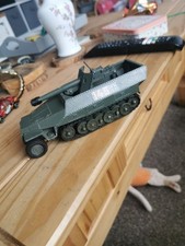 Dinky Toys 694 German Hanomag Tank Destroyer 7.5cm Vintage, Made in England
