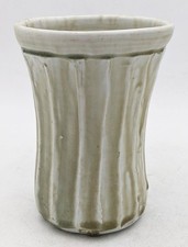TREVOR CORSER STUDIO POTTERY FLUTED VASE 20TH CENTURY