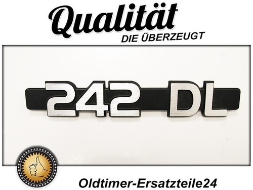 Volvo 242 rear - rear, lettering