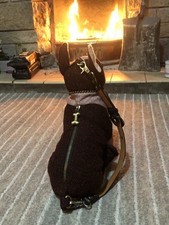 RARE Fuzzy Nation Boston Terrier Dog Bag -Red limited Edition fuzzy couture pug 