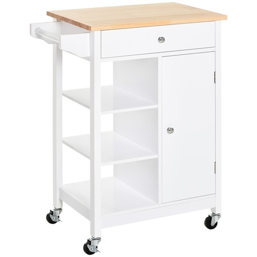 Homcom kitchen storage trolley - homcom,