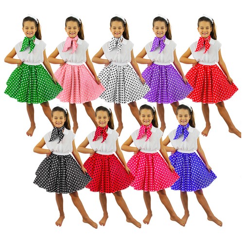 Childs polka dot skirt - dot, &