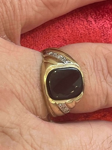 Carat gold gents - onyx, and