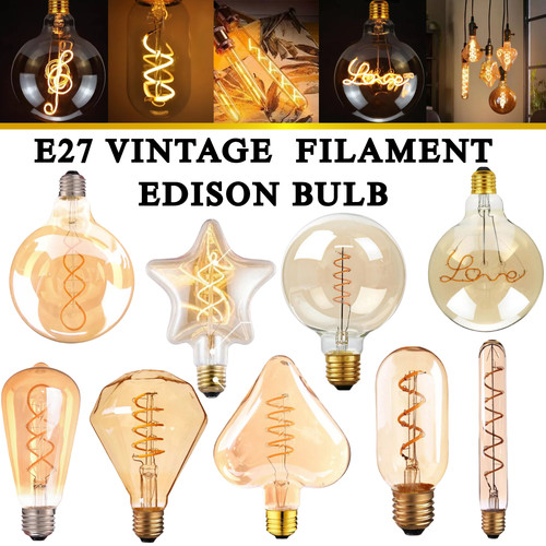 Vintage e27 edison led - led, bulb