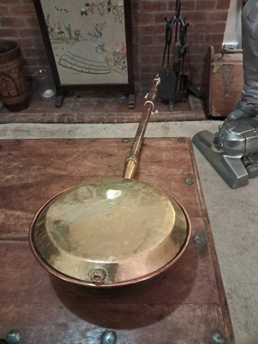 Antique copper bed pan - antique,