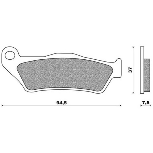 Brake pads one - one, ref