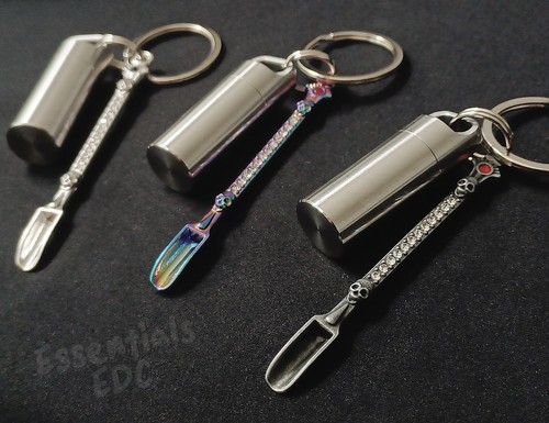 Mini spoon charm keychain - spoon,