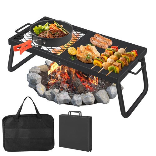 Camping folding grill 600 - folding, 600°c