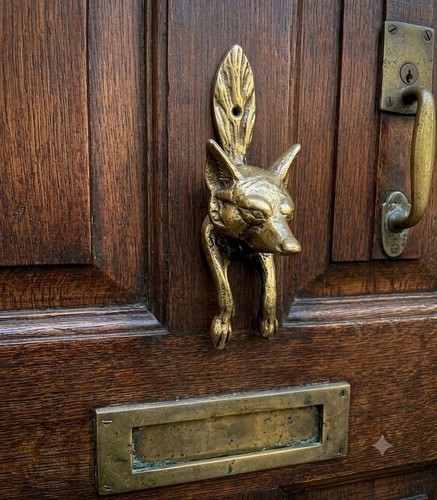 Vintage style brass - brass, fox